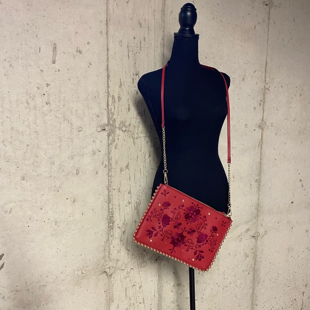 Crossbody Polyurethane Embroidered Crossbody. - image 1
